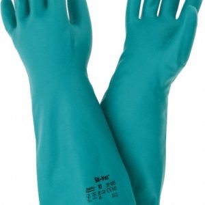 ANSELL Series 37-185 Chemical Resistant Gloves: Size X-Large, 22.00 Thick, Nitrile, Nitrile, Unsupported, 117301