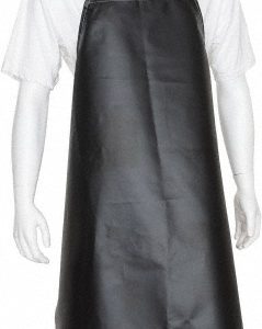 ANSELL Series 56-512 Disposable & Chemical-Resistant Apron: 45" Length, 17.0000 mil Thick, Black 950290