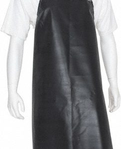 ANSELL Series 56-402 Disposable & Chemical-Resistant Apron: 45" Length, 16.0000 mil Thick, Black 950266