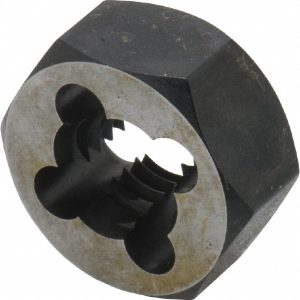 CLE-LINE Hex Rethreading Die: 7/16-14, Right Hand, Carbon Steel C65608