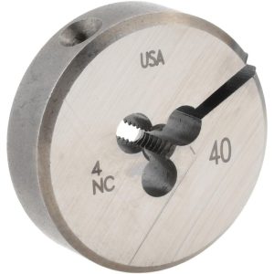 CLE-LINE Round Die: #4-40, Carbon Steel C65048