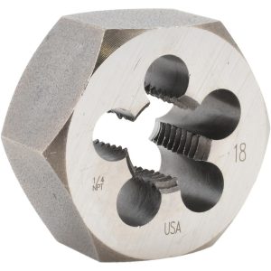 CLE-LINE 1/4-18 NPT x 1-1/4" Hex Hex Pipe Die C65572