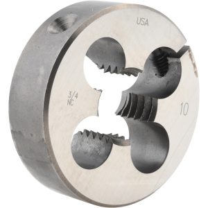 CLE-LINE Round Die: 3/4-10, 2" OD, Carbon Steel C65328