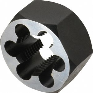CLE-LINE Hex Rethreading Die: 1-12, 1" Thick, Right Hand, Carbon Steel C65623