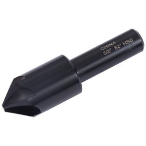HERTEL Countersink: 5/8" Head Dia, 82.00 deg Included Angle, 6 Flute, High-Speed Steel, Right Hand Cut GX89330401