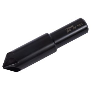 HERTEL Countersink: 5/8" Head Dia, 90.00 deg Included Angle, 6 Flute, High-Speed Steel, Right Hand Cut GX89330468