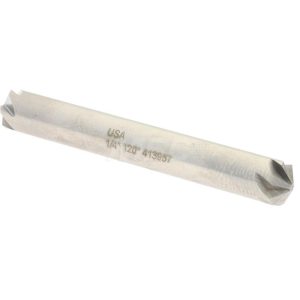 HERTEL Countersink: 1/4" Head Dia, 120.00 deg Included Angle, 6 Flute, High-Speed Steel, Right Hand Cut GX89330518