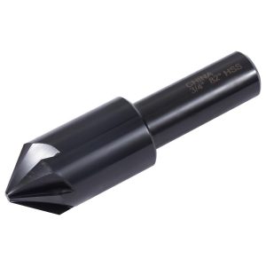 HERTEL Countersink: 3/4" Head Dia, 82.00 deg Included Angle, 6 Flute, High-Speed Steel, Right Hand Cut GX89330641