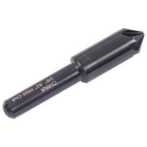 HERTEL Countersink: 3/8" Head Dia, 82.00 deg Included Angle, 6 Flute, High-Speed Steel, Right Hand Cut GX89330682