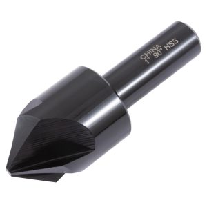 HERTEL Countersink: 1" Head Dia, 90.00 deg Included Angle, 4 Flute, High-Speed Steel, Right Hand Cut GX89330724