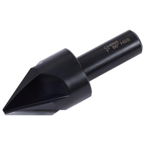 HERTEL Countersink: 1" Head Dia, 60.00 deg Included Angle, 4 Flute, High-Speed Steel, Right Hand Cut GX89331045