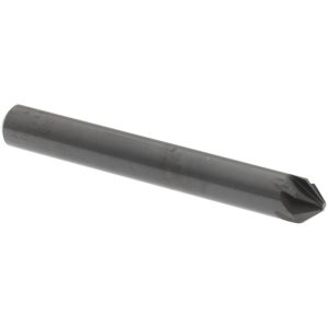 HERTEL Countersink: 1/4" Head Dia, 82.00 deg Included Angle, 6 Flute, High-Speed Steel, Right Hand Cut GX89331235