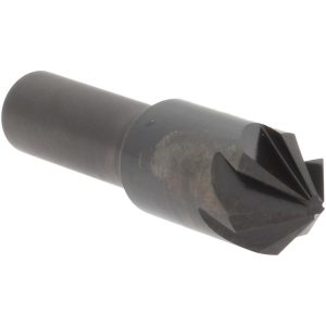 HERTEL Countersink: 1/2" Head Dia, 82.00 deg Included Angle, 6 Flute, High-Speed Steel, Right Hand Cut GX89331326