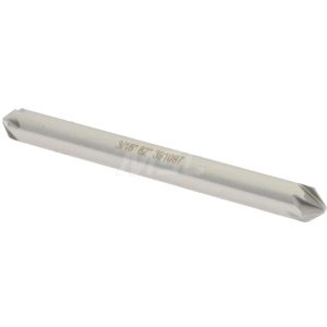 HERTEL Countersink: 3/16" Head Dia, 82.00 deg Included Angle, 6 Flute, High-Speed Steel, Right Hand Cut GX89331599