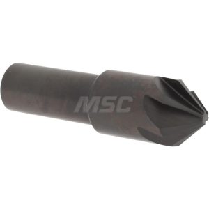 HERTEL Countersink: 5/8" Head Dia, 82.00 deg Included Angle, 6 Flute, High-Speed Steel, Right Hand Cut GX89331607