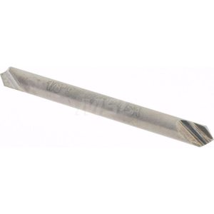 HERTEL Countersink: 1/8" Head Dia, 90.00 deg Included Angle, 1 Flute, Solid Carbide, Right Hand Cut 331-201070