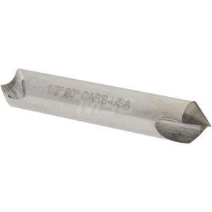 HERTEL Countersink: 1/2" Head Dia, 90.00 deg Included Angle, 1 Flute, Solid Carbide, Right Hand Cut 331-206070