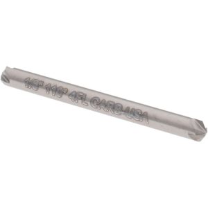 HERTEL Countersink: 1/8" Head Dia, 110.00 deg Included Angle, 4 Flute, Solid Carbide, Right Hand Cut 334-301090