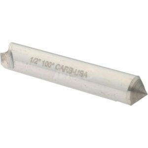 HERTEL Countersink: 1/2" Head Dia, 100.00 deg Included Angle, 1 Flute, Solid Carbide, Right Hand Cut 331-206080