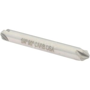 HERTEL Countersink: 1/4" Head Dia, 90.00 deg Included Angle, 4 Flute, Solid Carbide, Right Hand Cut 334-203070