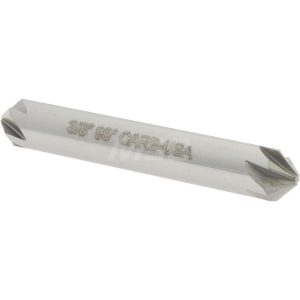 HERTEL Countersink: 3/8" Head Dia, 90.00 deg Included Angle, 6 Flute, Solid Carbide, Right Hand Cut 336-205070
