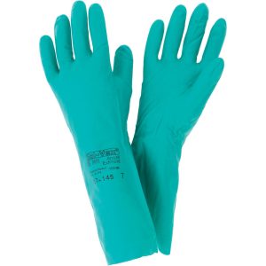 ANSELL Chemical Resistant Gloves: AlphaTEC™ 37-165, Size Medium, 22.00 mil, Nitrile-Coated, Nitrile, Unsupported 117208