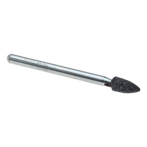 TRU-MAXX Mounted Point: 5/16" Thick, 1/8" Shank Dia, B45, 60 Grit, Medium B45-GB-329-T