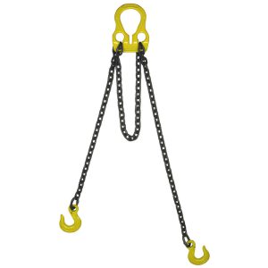 LIFT-ALL Chain Sling: Control Plate & Grab Hook, 10' Long, 2700 lb Vertical Capacity, 7/32" Chain, Alloy Steel 30002G10