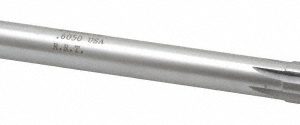 ROCK RIVER TOOL, INC. Chucking Reamer: 0.6050", 9" OAL, 2-1/4" Flute Length, Straight, Straight-Cylindrical, Carbide-Tipped 24006050