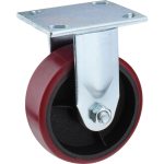 VALUE COLLECTION Rigid Top Plate Caster: Polyurethane, 5" Wheel Dia, 2" Wheel Width, 1,200 lb Capacity, 6-1/2" OAH GMC-SI-0068
