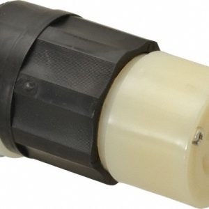 LEVITON Locking Inlet: Connector, Industrial, L14-20R, 125 & 250V, Black & White 2413