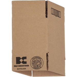 JESPEN IND LLC Corrugated Shipping Box: 4" Long, 4" Wide, 4" High 4 CUBE