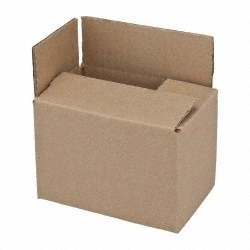 JESPEN IND LLC Corrugated Shipping Box: 6" Long, 4" Wide, 4" High 14
