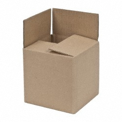 JESPEN IND LLC Corrugated Shipping Box: 6" Long, 6" Wide, 6" High 6 CUBE