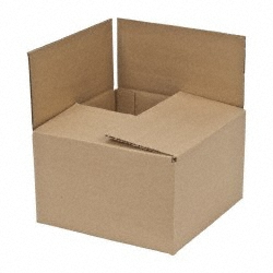 JESPEN IND LLC Corrugated Shipping Box: 10" Long, 10" Wide, 6" High G R 5