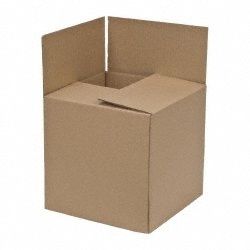 JESPEN IND LLC Corrugated Shipping Box: 12" Long, 12" Wide, 12" High 12 CUBE