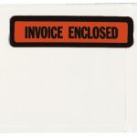 NIFTY PRODUCTS Packing Slip Envelope: Invoice Enclosed, 1,000 Pc PPE7BL
