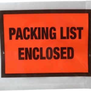 NIFTY PRODUCTS Packing Slip Envelope: Packing List Enclosed, 1,000 Pc PPE5BL