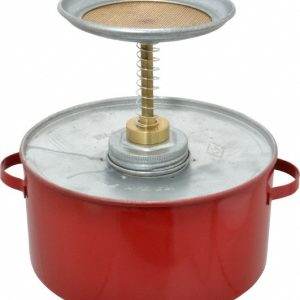 EAGLE 2 Quart Capacity, 8-1/2 Inch High x 8 Inch Diameter, Galvanized Steel Plunger Can P702