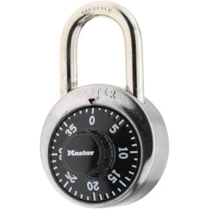 MASTER LOCK Combination Lock: Steel, 1-7/8" Wide 1500