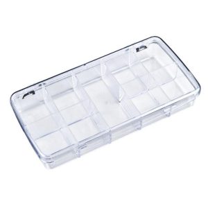 FLAMBEAU 9 Compartment Clear Small Parts Box DB210