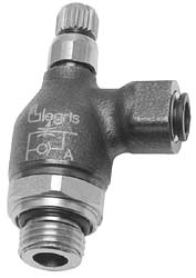 LEGRIS Air Flow Control Valve: Push-to-Connect Metal Flow Control, Tube x BSPP, 10mm Tube OD 7100 10 13