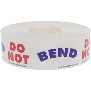 DE LEONE CORPORATION Do Not Bend Shipping Label SML 107