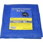 VALUE COLLECTION Tarp/Dust Cover: Blue, Rectangle, Polyethylene, 10' Long x 8' Wide KSMSCBB0810