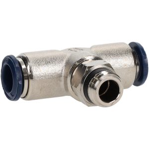 PRO-SOURCE Push-to-Connect Tube x Universal Thread Fitting: Swivel Branch Tee, 1/4 Thread, Universal, 3/8" OD 2555738165PRO
