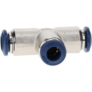 PRO-SOURCE Push-to-Connect Tube x Tube Fitting: Union Tee, 1/4" OD 2556001465PRO