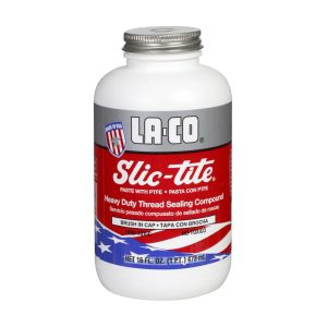 LA-CO Pipe Thread Sealant: White, 1 pt Can 42029
