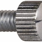MITUTOYO Drop Indicator Shell Contact Points: #4-48 Thread, 0.2000" Dia, 0.1563" Point Length, Solid Carbide 101184