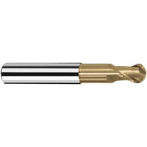 FRAISA Ball End Mill: 3.00 mm Dia, 4.00 mm LOC, 2 Flute, Solid Carbide V7470180