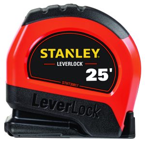 STANLEY Tape Measures; Length Ft.: 25.000 ; Graduation (Feet): 1/16th ; Blade Material: Steel ; Standout Length (Feet): 7.00 ; Case Type: Closed ; Rewind Type: Automatic STHT30817S